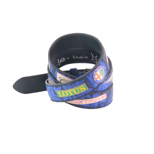 Cinture personalizzate, su misura. Applicazioni Alfa Romeo, Bentley, Lotus, Cadillac. Accessorio artigianale, dipinta a mano, fatta in Italia.