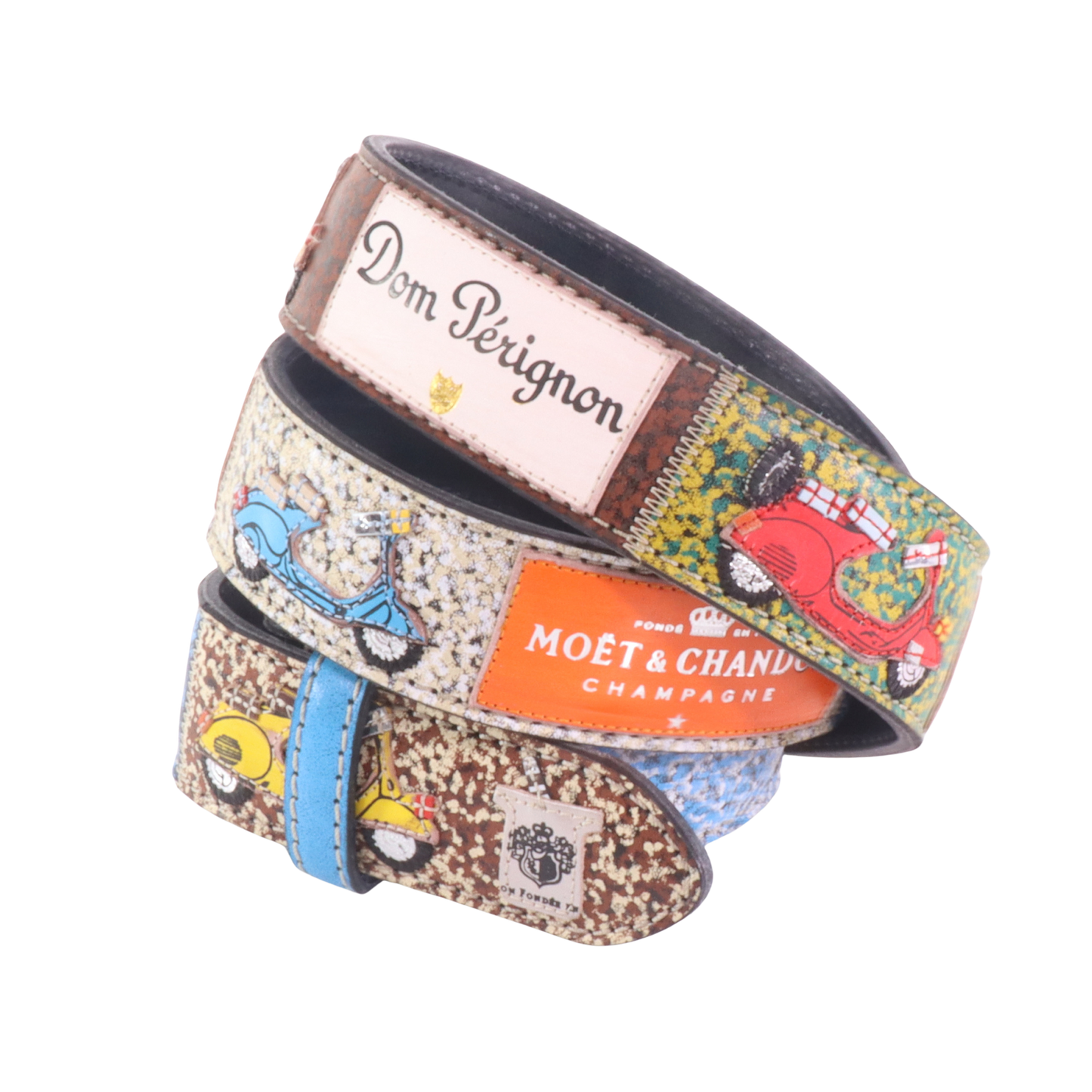 Handmade leather belt "Classifica Vespa"