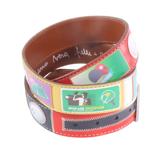 Handmade leather belt "Classifica Vespa"