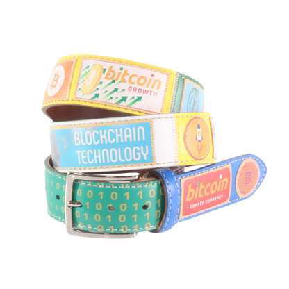 Cintura in pelle Bitcoin 1 | Artigianato Italiano