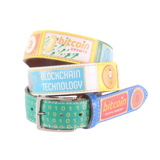 Cintura in pelle Bitcoin 1 | Artigianato Italiano