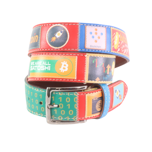 Cintura in pelle Bitcoin 2 | Artigianato Italiano
