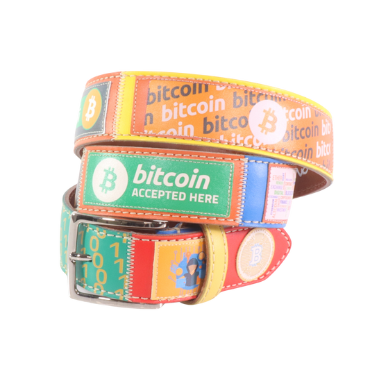 Cintura in pelle Bitcoin 4 | Artigianato Italiano