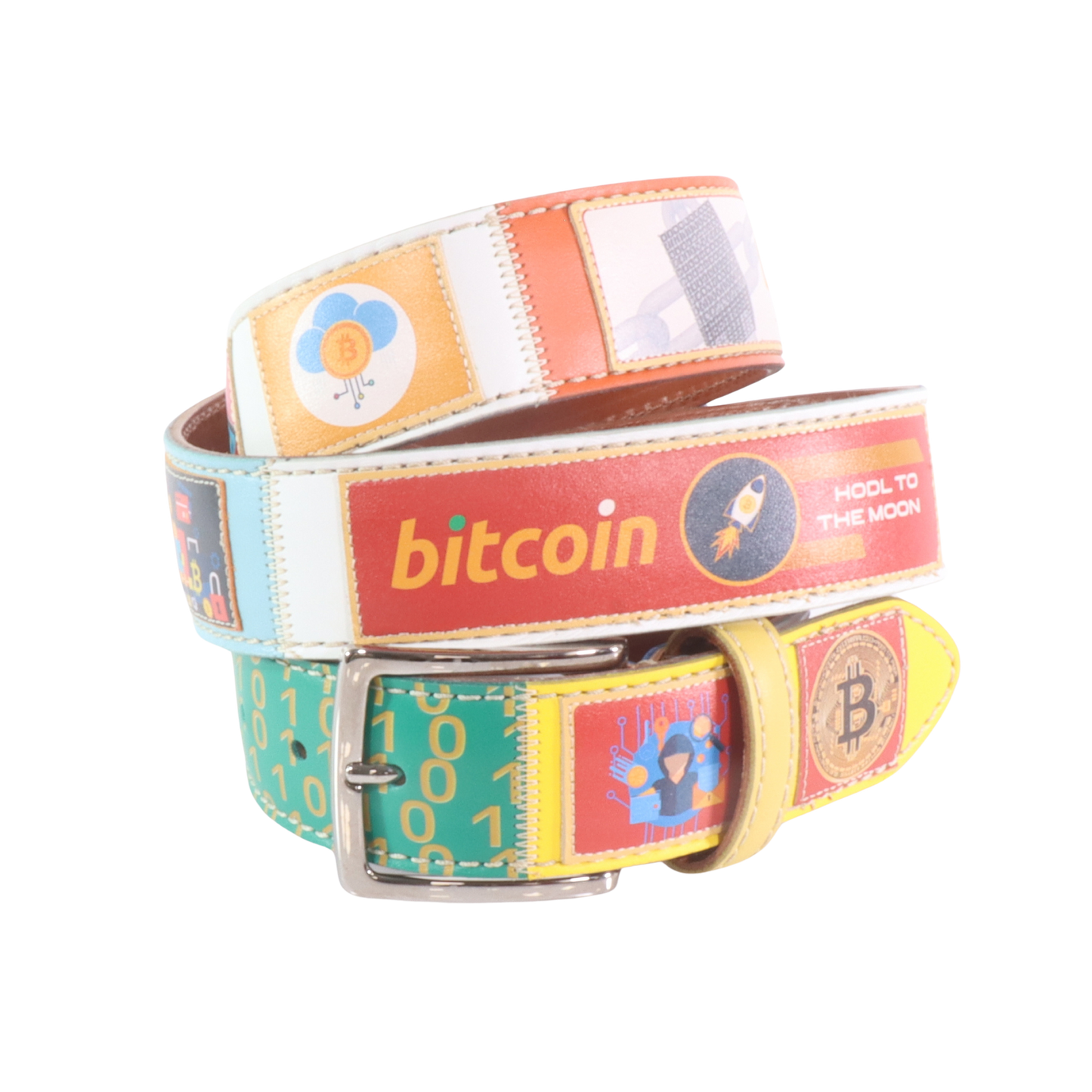 Cintura in pelle Bitcoin 5 | Artigianato Italiano