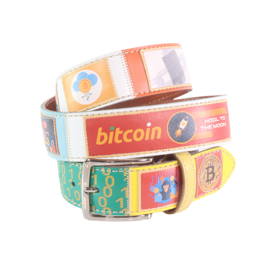 Cintura in pelle Bitcoin 5 | Artigianato Italiano