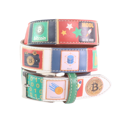Cintura in pelle Bitcoin 6 | Artigianato Italiano