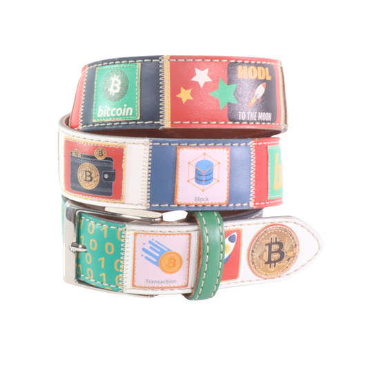Cintura in pelle Bitcoin 6 | Artigianato Italiano