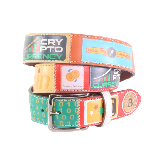 Cintura in pelle Bitcoin 7 | Artigianato Italiano