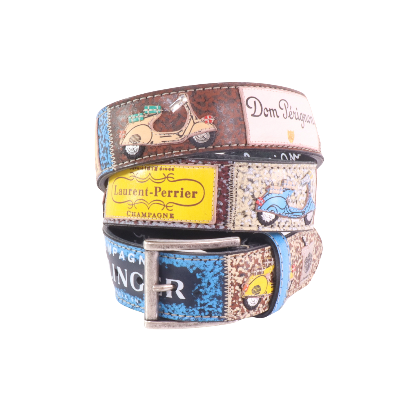 Cintura in pelle Brinda con Vespa | Artigianato Italiano