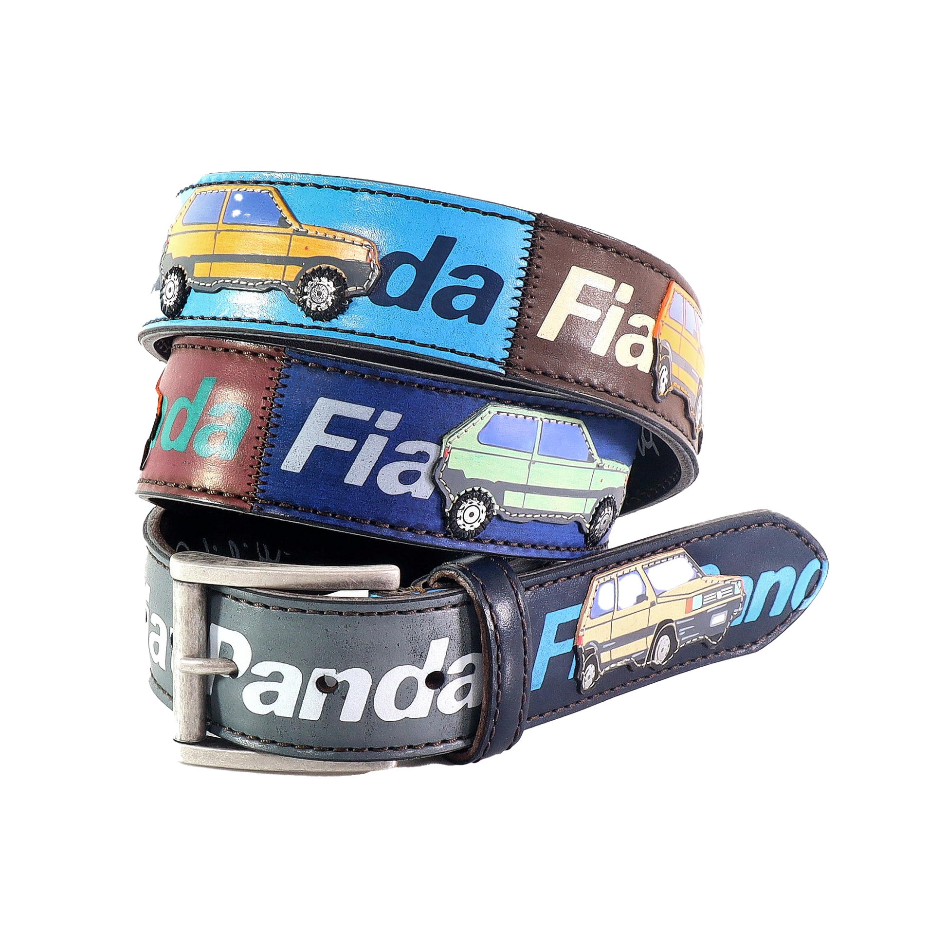 Cintura in pelle Fiat Panda | Artigianato Italiano