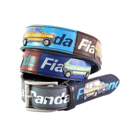 Cintura in pelle Fiat Panda | Artigianato Italiano