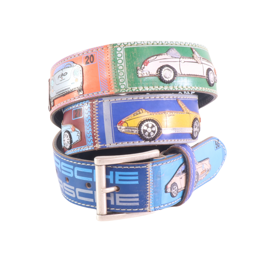 Cintura in pelle Figurine Porsche | Artigianato Italiano