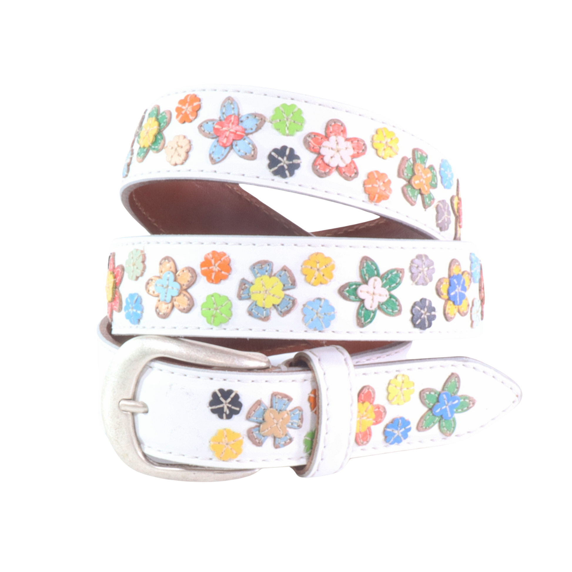 Cintura in pelle Fiori 3 | Artigianato Italiano