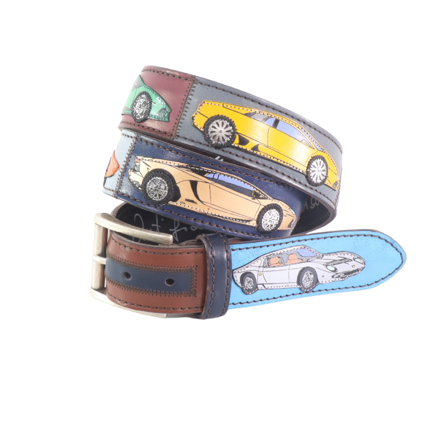 Cintura in pelle Lamborghini | Artigianato Italiano