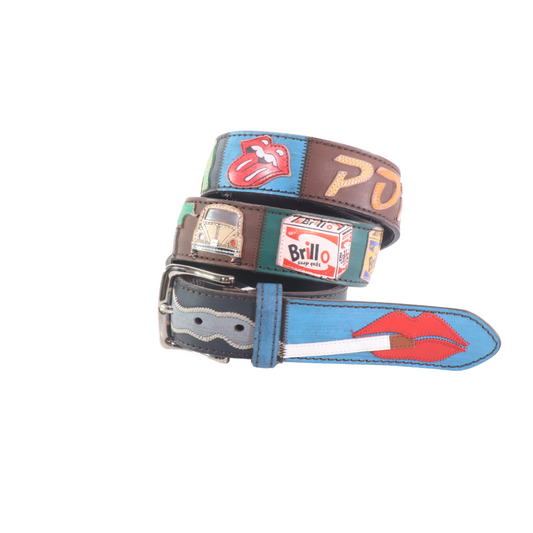 Cintura in pelle Pop Art | Artigianato Italiano