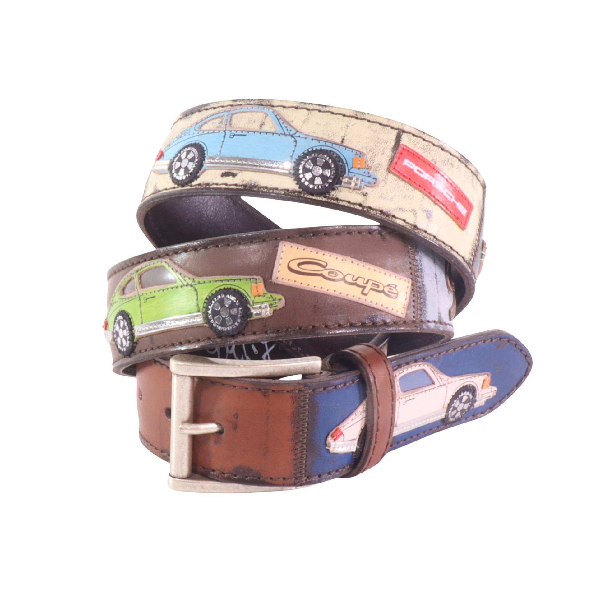 Cintura in pelle Porsche 911 Coupe | Artigianato Italiano