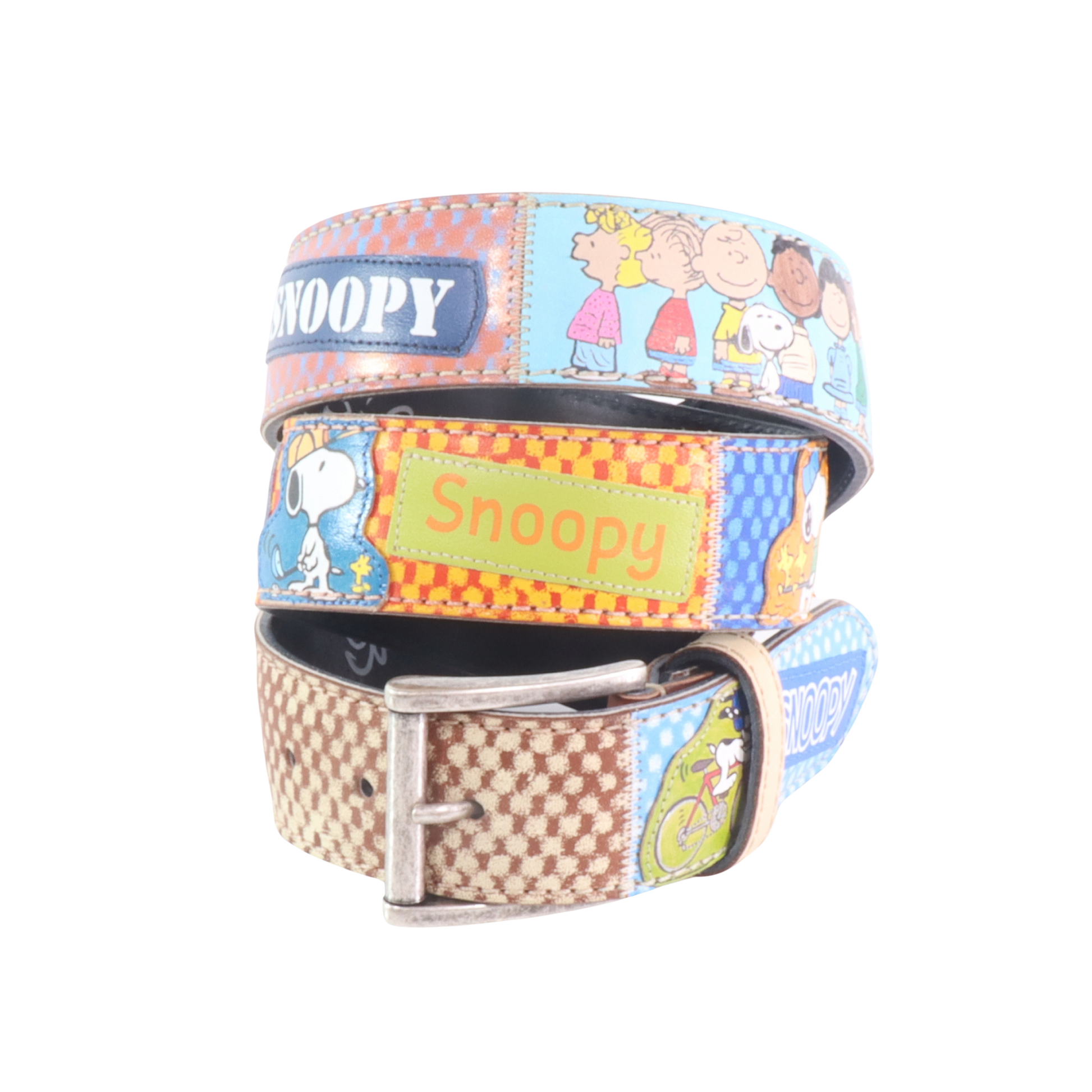 Cintura in pelle Snoopy | Artigianato Italiano
