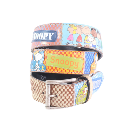 Cintura in pelle Snoopy | Artigianato Italiano