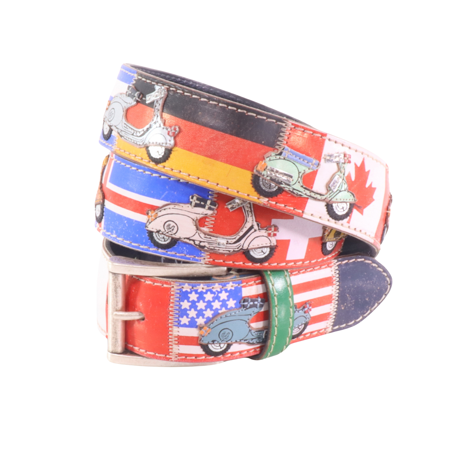 Cintura in pelle Vespa nel Mondo | Artigianato Italiano