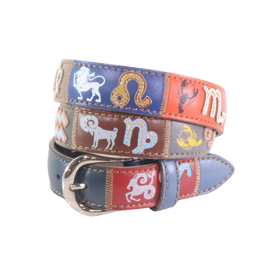 Cintura in pelle Zodiacale | Artigianato Italiano