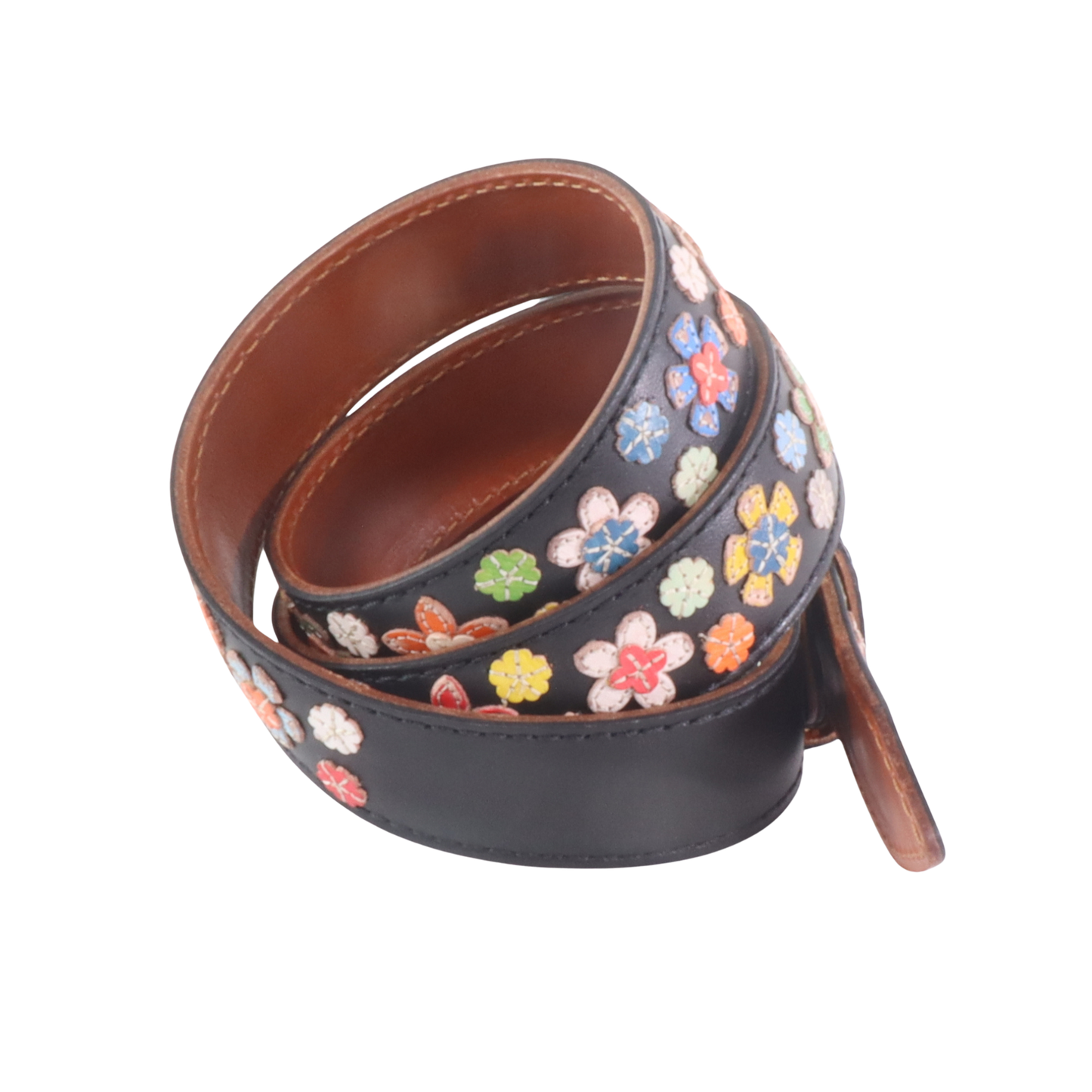 Cinture personalizzate, su misura. Applicazioni fantasia fiori colorati, stile floreale. Accessorio artigianale, dipinta a mano, fatta in Italia.